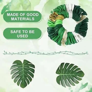Amandir 163Pcs Jungle Party Balloons Garland Arch Kit, Gold Green Balloons Dinosaur Party Decoration with Palm Leaves for Safari Animal Wild One Birthday Baby Shower St Patricks Day Party Supplies