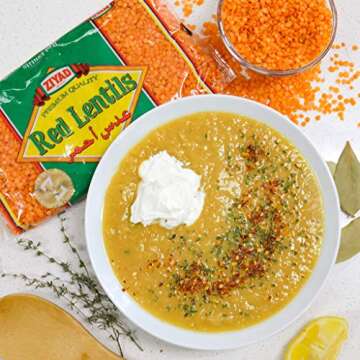 Ziyad Gourmet Red Lentils, Superfood, Ancient Grains, No Additives, No Preservatives, Great Source of Protein, 16 oz