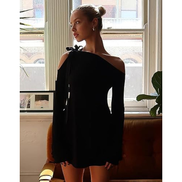 HYPERFIRE Off Shoulder Tie Dress for Stunning Events