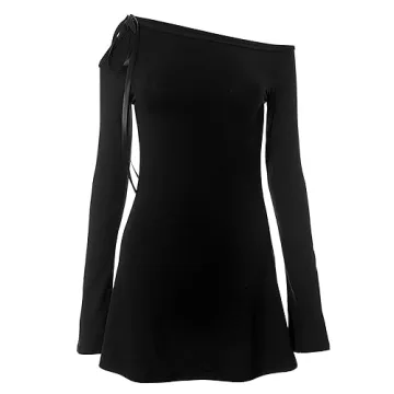 HYPERFIRE Off Shoulder Tie Dress for Stunning Events