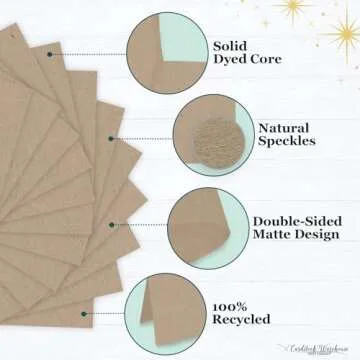 Speckletone Kraft Brown Card Stock - 80 lb for Crafts