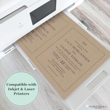 Speckletone Kraft Brown Card Stock - 80 lb for Crafts