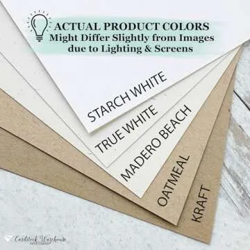 Speckletone Kraft Brown Card Stock - 80 lb for Crafts