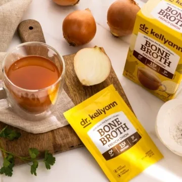 Dr. Kellyann French Onion Bone Broth – 7 Servings, Collagen Boost