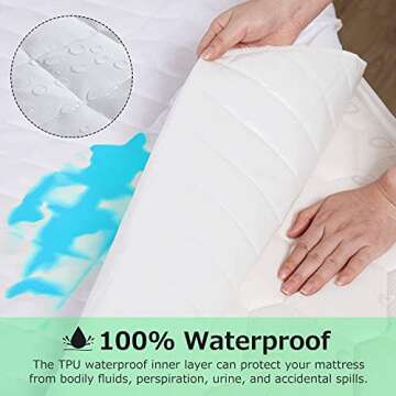 AwsumPick King Mattress Protector Soft Quilted Waterproof Cover