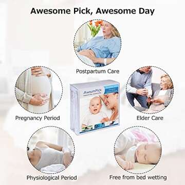 AwsumPick King Mattress Protector Soft Quilted Waterproof Cover