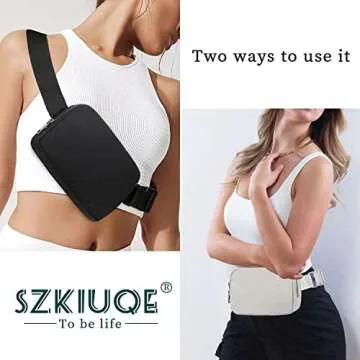 Szkiuqe Mini Fanny Pack - Stylish Waterproof Belt Bag