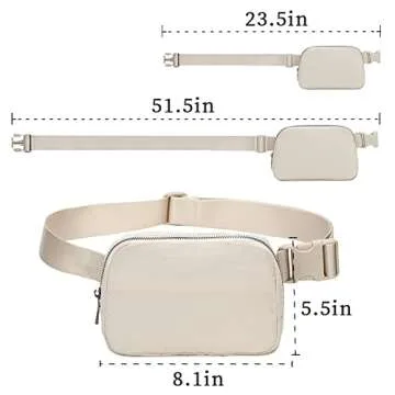 Szkiuqe Mini Fanny Pack - Stylish Waterproof Belt Bag