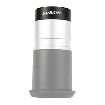 SVBONY 0.5X Telescope Focal Reducer 1.25 inches Filter Thread 28x0.6mm on Both Sides Reduces The Focal Length for Telescope Eyepiece Astronomical
