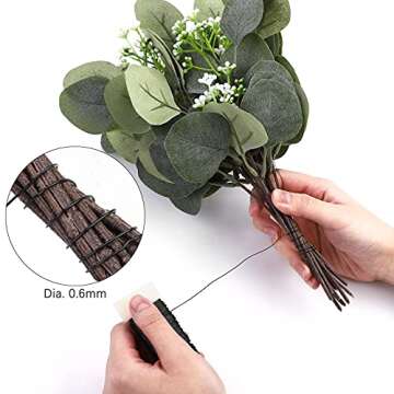 Fovths Floral Wire 32 Yards Craft Wire for Wreaths