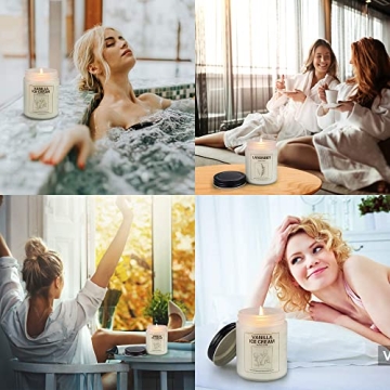 Lavender and Vanilla Candles for Relaxation and Gifts
