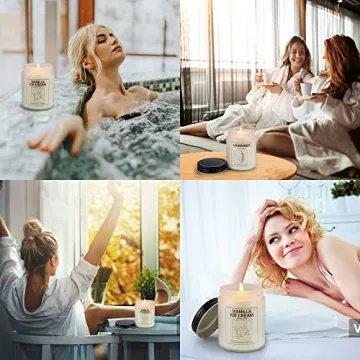 Lavender and Vanilla Candles for Relaxation and Gifts