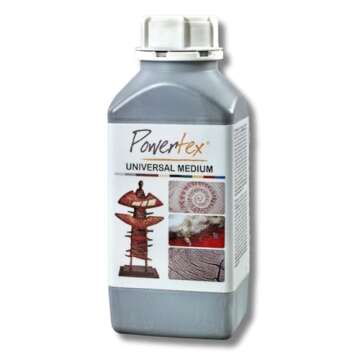 Powertex Fabric Hardener - Non-toxic Grey 1L for Creative Sculpting