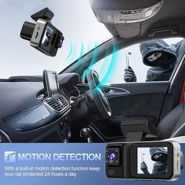 3 Channel 4K Dash Cam with Night Vision & Wi-Fi Control
