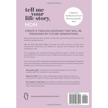 Mom's Life Story Guided Journal - Memory Keepsake Book