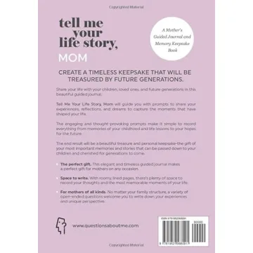 Mom's Life Story Guided Journal - Memory Keepsake Book