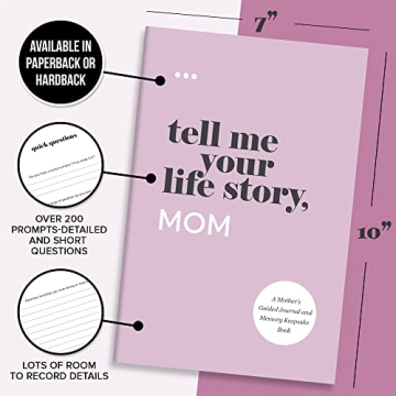 Mom's Life Story Guided Journal - Memory Keepsake Book