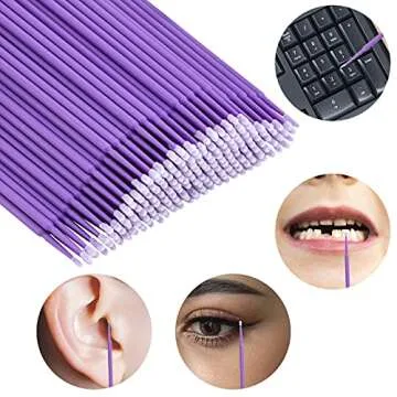 Tbestmax 500 Micro Applicator Brushes - Perfect for Makeup & Crafts