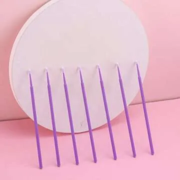 Tbestmax 500 Micro Applicator Brushes - Perfect for Makeup & Crafts