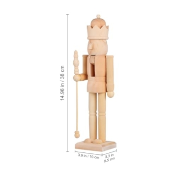 Ciieeo DIY Nutcracker Craft Toy for Creative Fun