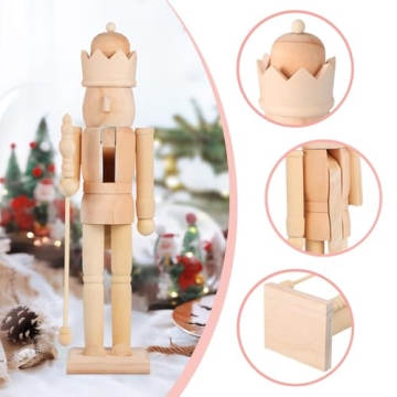 Ciieeo DIY Nutcracker Craft Toy for Creative Fun