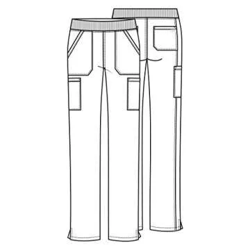 Workwear Professionals Scrubs for Women Pull-On Cargo Pant, Soft Stretch WW170, M, Electric Pink