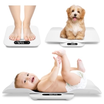 TIPRE Baby Weight Scale, Infant Scale with Detachable Tray, Pet Scale for Cat Dog, Multiple Weighing...