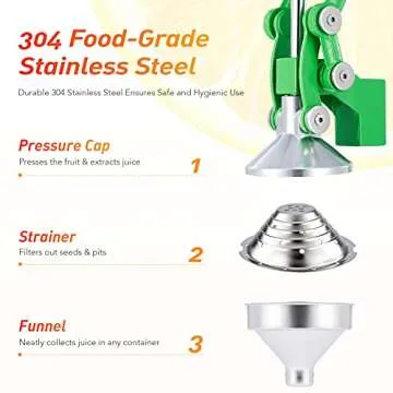 CO-Z Hand Press Juicer for Fresh Citrus Juice
