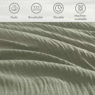 Geniospin King Size Comforter Set in Sage Green - Luxurious Bedding