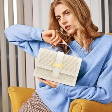 KKXIU Straw Purse: Chic Crossbody Beach Bag for Women