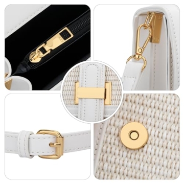 KKXIU Straw Purse: Chic Crossbody Beach Bag for Women