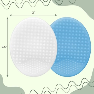 Baby Cradle Cap Brush Set - Silicone Exfoliating 2 Pack