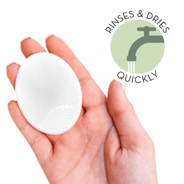 Baby Cradle Cap Brush Set - Silicone Exfoliating 2 Pack