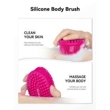 HEETA Silicone Body Scrubber for Gentle Exfoliation