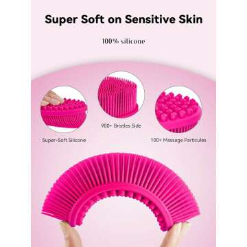 HEETA Silicone Body Scrubber for Gentle Exfoliation