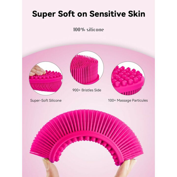 HEETA Silicone Body Scrubber for Gentle Exfoliation