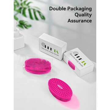 HEETA Silicone Body Scrubber for Gentle Exfoliation