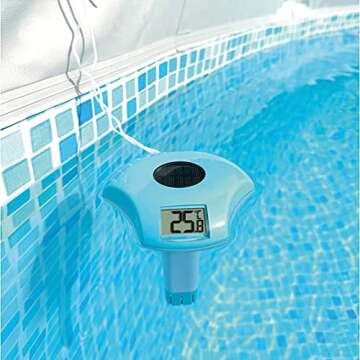 RINMEE Solar Digital Pool Thermometer: Accurate & Easy to Read