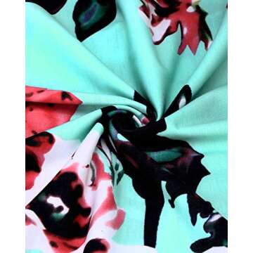 OUGES Halter Dresses for Women Summer Formal Wedding Guest Dress Homcoming Dress A Line Prom Dress(Floral03,M)