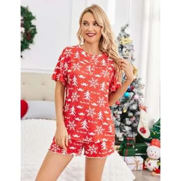 Ekouaer Tie Dye Pajamas Set Womens Loungewear Sleepwear 2 Piece PJ Sets