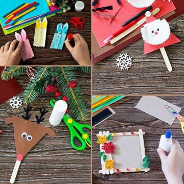 200 Pcs Natural Wooden Food Grade Craft Sticks - Ice Cream Stick - Popsicle - 4.5 inch Length - Suit Crafting, Stirring, Paddle, Waxing, Small Ice Pop Stick for DIY Kids Popcicle - Apremont