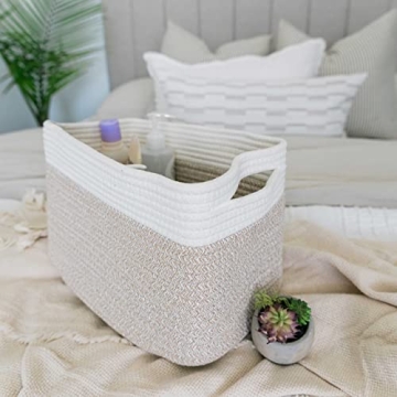 Stylish OrganiHaus Set of 3 Rope Baskets for Home Organization