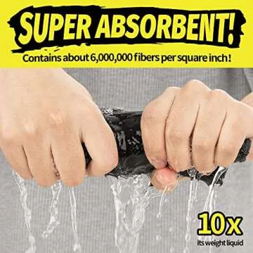 HOMERHYME 8-Pack Premium Microfiber Cleaning Cloths 300GSM