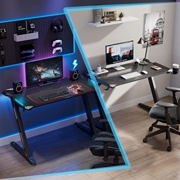 EUREKA ERGONOMIC Z1-S Gaming Desk with RGB LED Lights