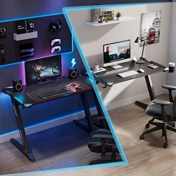 EUREKA ERGONOMIC Z1-S Gaming Desk with RGB LED Lights