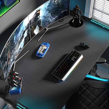 EUREKA ERGONOMIC Z1-S Gaming Desk with RGB LED Lights