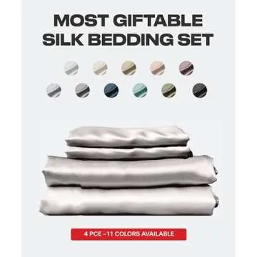 Luxurious Mulberry Silk Bed Sheets Queen Set | SUNDAYSILKS