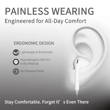 2 Pack Wired Headphones for iPhone - Plug&Play Convenience