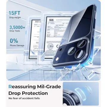 Maledan for iPhone 17 Pro Case - Crystal Clear 17 Pro Phone Case, Shockproof Military Protection Durable Bumper Cover Anti-Yellowing Slim Case for Apple iPhone 17 Accessories Transparent