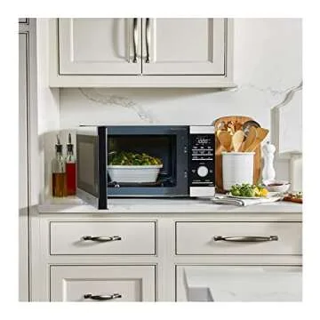 Panasonic NN-SD67LS 1100W with Genius Sensor Cook and Auto Defrost Countertop Microwave Oven, 1.3 cu ft, Stainless Steel